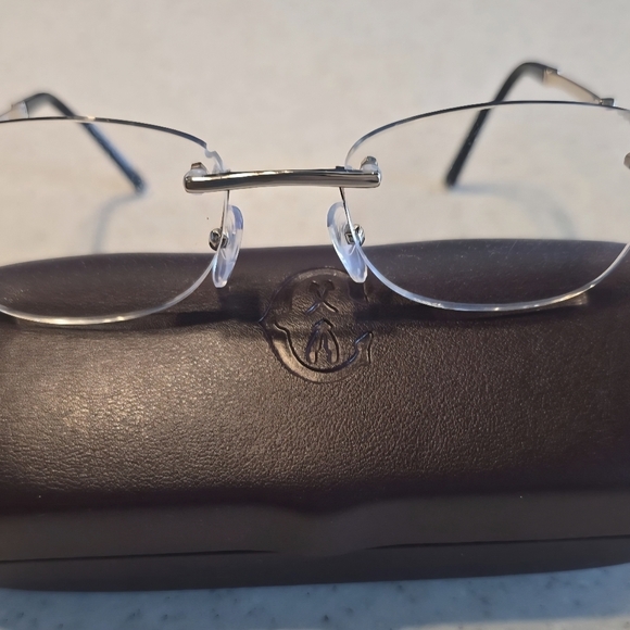 New CHARRIOL Eyeglass FRAMES ONLYPC75065 C02 TITANIUM 57-16-145 W. CASE